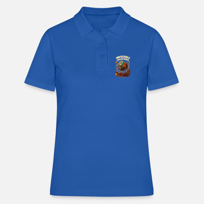 Impossible Roller Coaster World - Women's Polo Shirt - royal blue