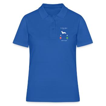 Art de l’interface du téléphone intelligent du chien teckel - Polo Femme - bleu royal - Devant - Ailine (174cm)