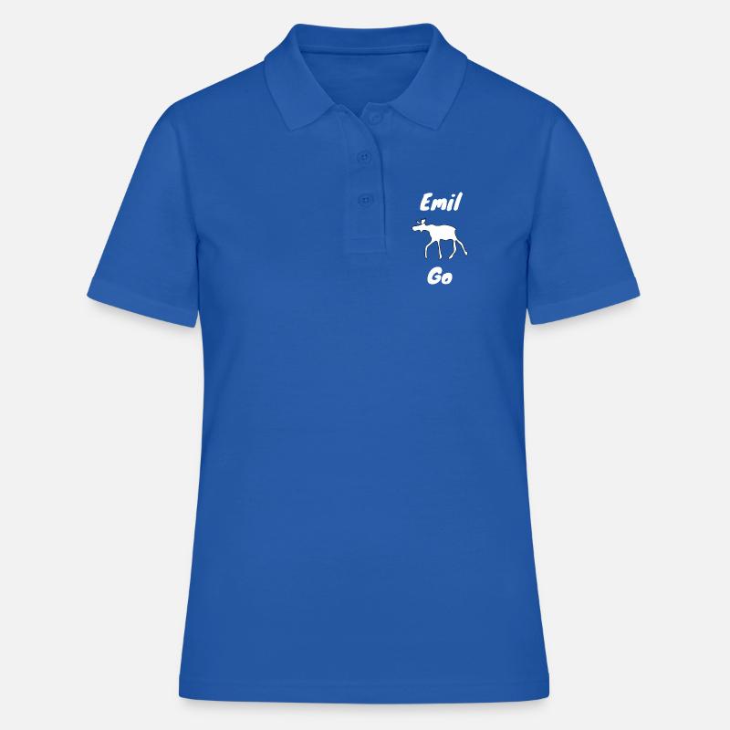 Emil der Elch withe - Frauen Polo Shirt - Royalblau