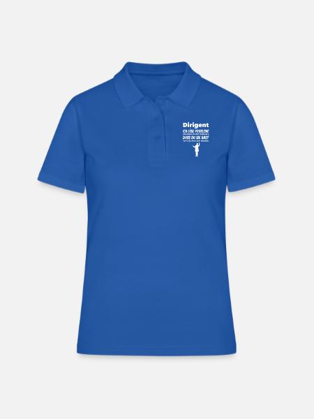 Dirigent Ich löse Probleme Geschenk Chor Musik - Frauen Polo Shirt - Royalblau