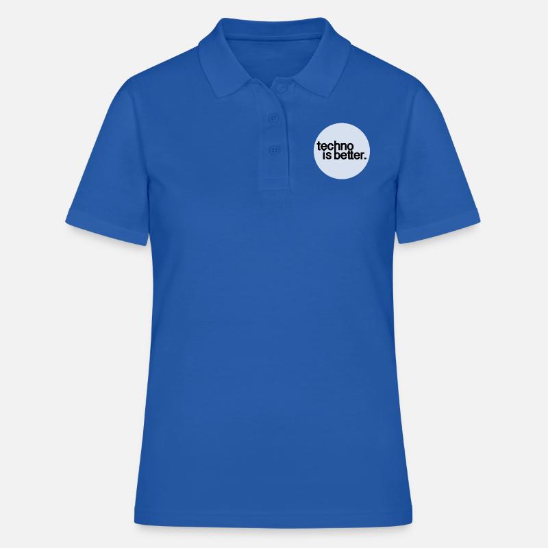 techno is better - Women's Polo Shirt - royal blue