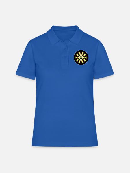Dartscheibe - Frauen Polo Shirt - Royalblau