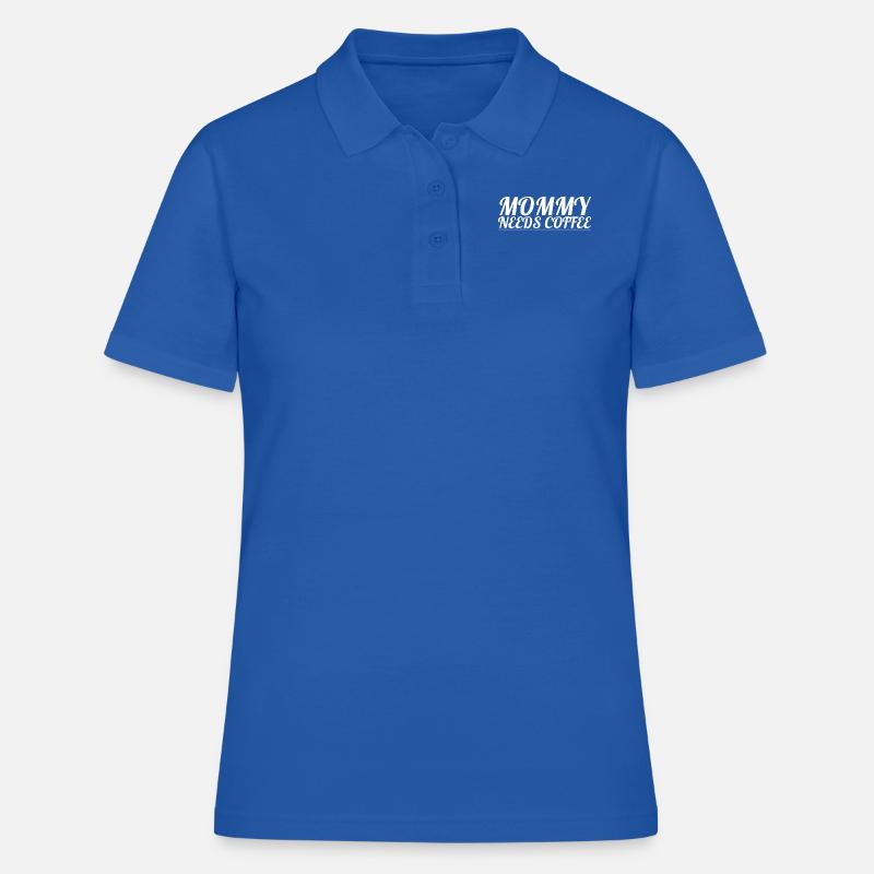 kaffe - Mor har brug for kaffe - Poloshirt dame - kongeblå