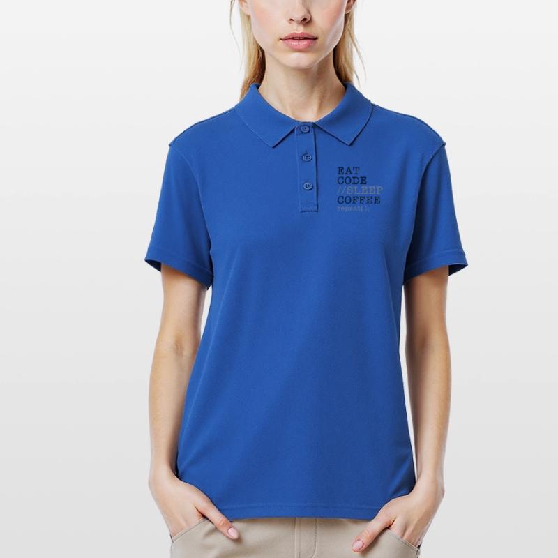 Informatique Python Programmeur Manger Code Sommeil Polo Femme