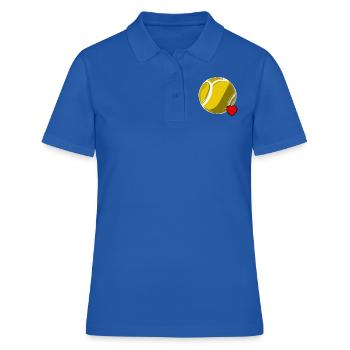 Love Tennis - Polo Femme - bleu royal - Devant - Ailine (174cm)