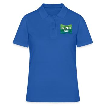 Mallorca 2022, Malle, Îles Baléares, Espagne, Méditerranée - Polo Femme - bleu royal - Devant - Ailine (174cm)