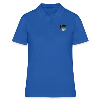 Elektronik kommt aus dem Fernseher - Frauen Polo Shirt - Royalblau - Vorne - Ailine (174cm)