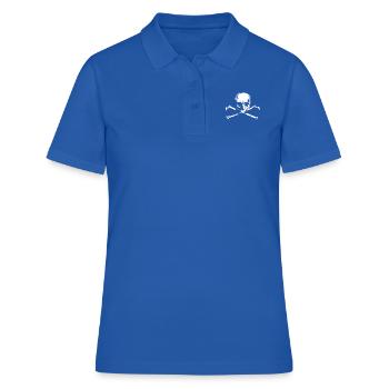Schädel und Knochen Gesellschaft - Frauen Polo Shirt - Royalblau - Vorne - Ailine (174cm)