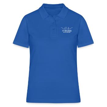 it works on my machine - Polo Femme - bleu royal - Devant - Ailine (174cm)