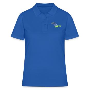 Weltschmerz dit la devise du mot - Polo Femme - bleu royal - Devant - Ailine (174cm)