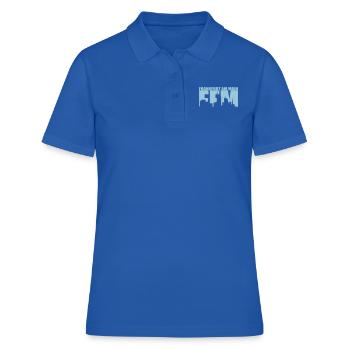 FFM - Frankfurt am Main - Polo Femme - bleu royal - Devant - Ailine (174cm)