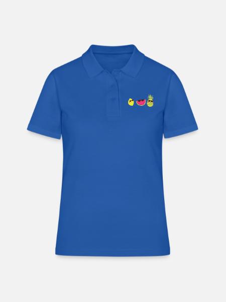 Fruchtis - Frauen Polo Shirt - Royalblau
