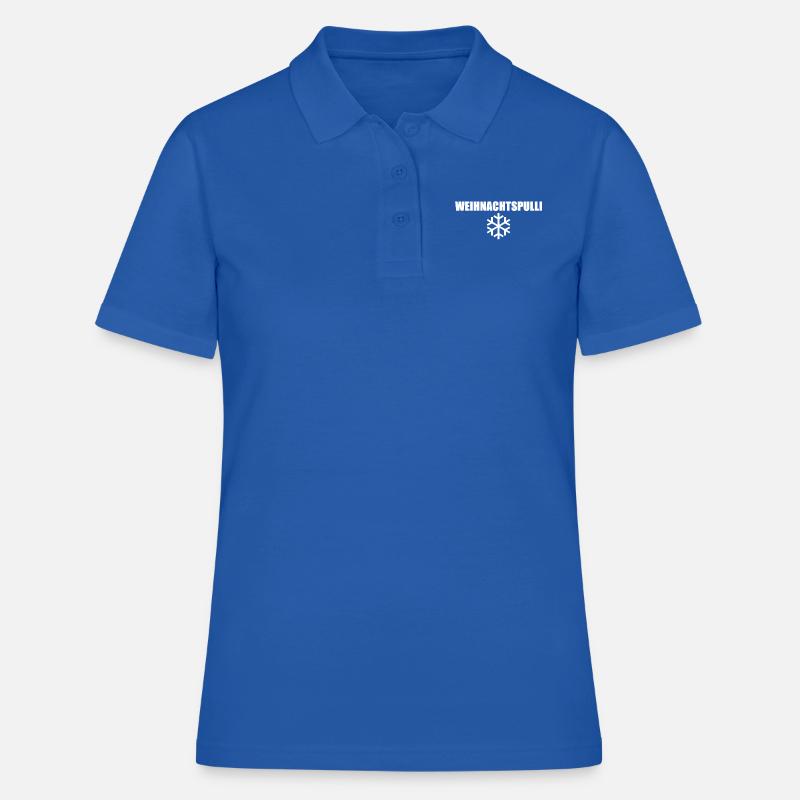 Idée cadeau de pull de Noël - Polo Femme - bleu royal