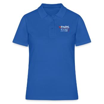 Coordonnées GPS de PARIS - Polo Femme - bleu royal - Devant - Ailine (174cm)