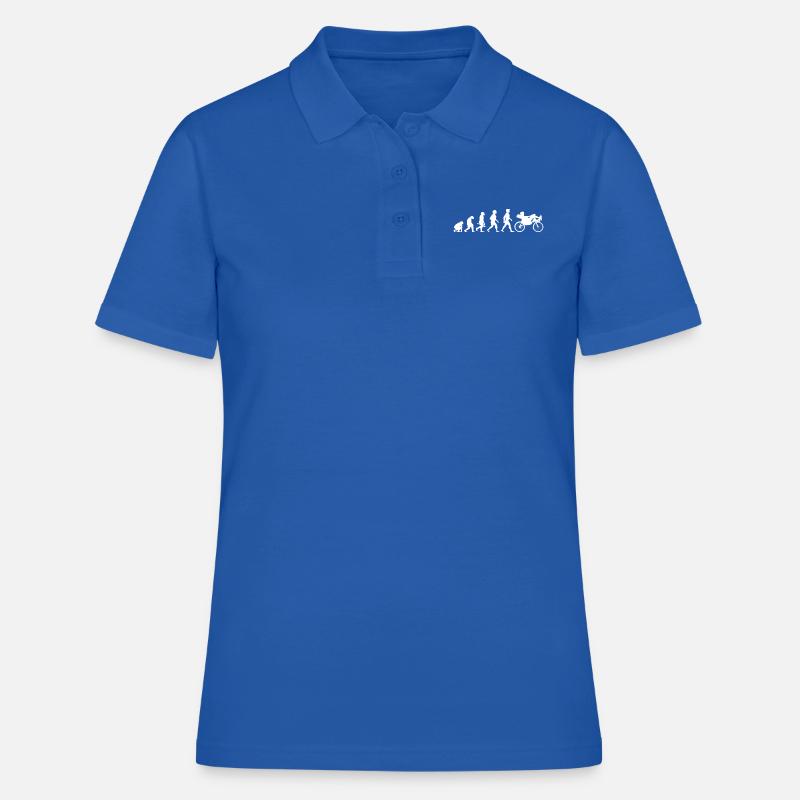 Evolution couché vélo couché cyclisme vélo - Polo Femme - bleu royal
