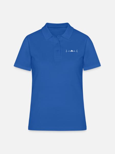 Berg Wandern Alpen Berge Bergsteiger Geschenk - Frauen Polo Shirt - Royalblau