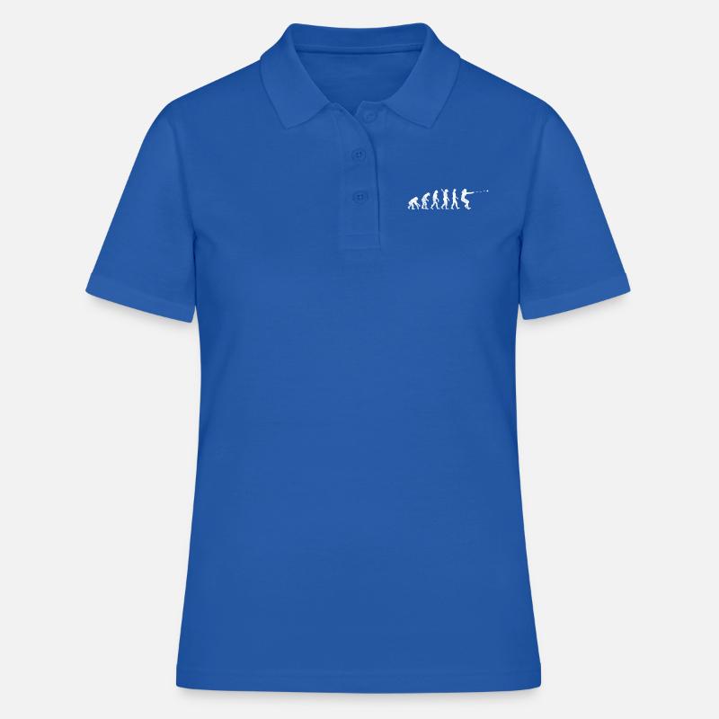 Hammerwerfen Hammerwurf Hammerwerfer Evolution - Frauen Polo Shirt - Royalblau
