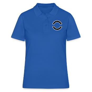 EBM Logo 5 (Vector) - Polo Femme - bleu royal - Devant - Ailine (174cm)