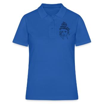 Soyez, vilain, sauvage et merveilleux - Polo Femme - bleu royal - Devant - Ailine (174cm)