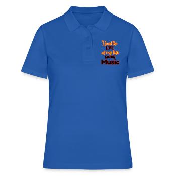 Liebe meines Lebens - Frauen Polo Shirt - Royalblau - Vorne - Ailine (174cm)