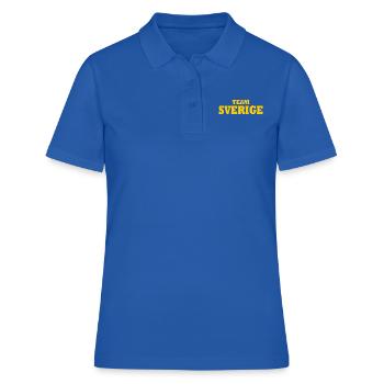Team sverige - Frauen Polo Shirt - Royalblau - Vorne - Ailine (174cm)