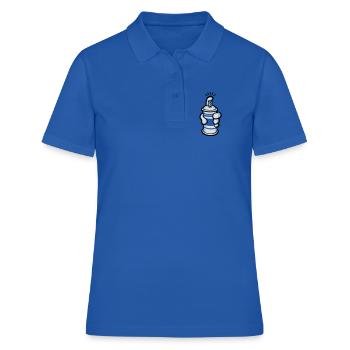 Cartoon paint spray - Frauen Polo Shirt - Royalblau - Vorne - Ailine (174cm)