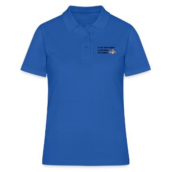 If you think quality's expensive, try failure. - Women's Polo Shirt - royal blue - Front - Ailine (174cm)