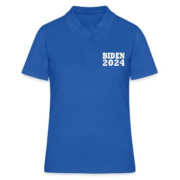 Joe biden 2024 - Polo Femme - bleu royal - Devant - Ailine (174cm)