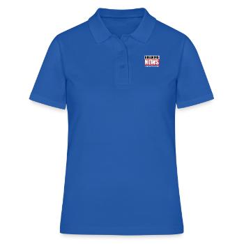 Funny Breaking News I Dont Care - Women's Polo Shirt - royal blue - Front - Ailine (174cm)