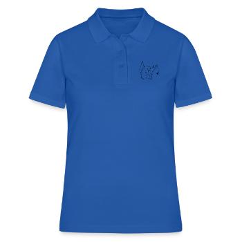 Ours famille enfant montagnes - Polo Femme - bleu royal - Devant - Ailine (174cm)