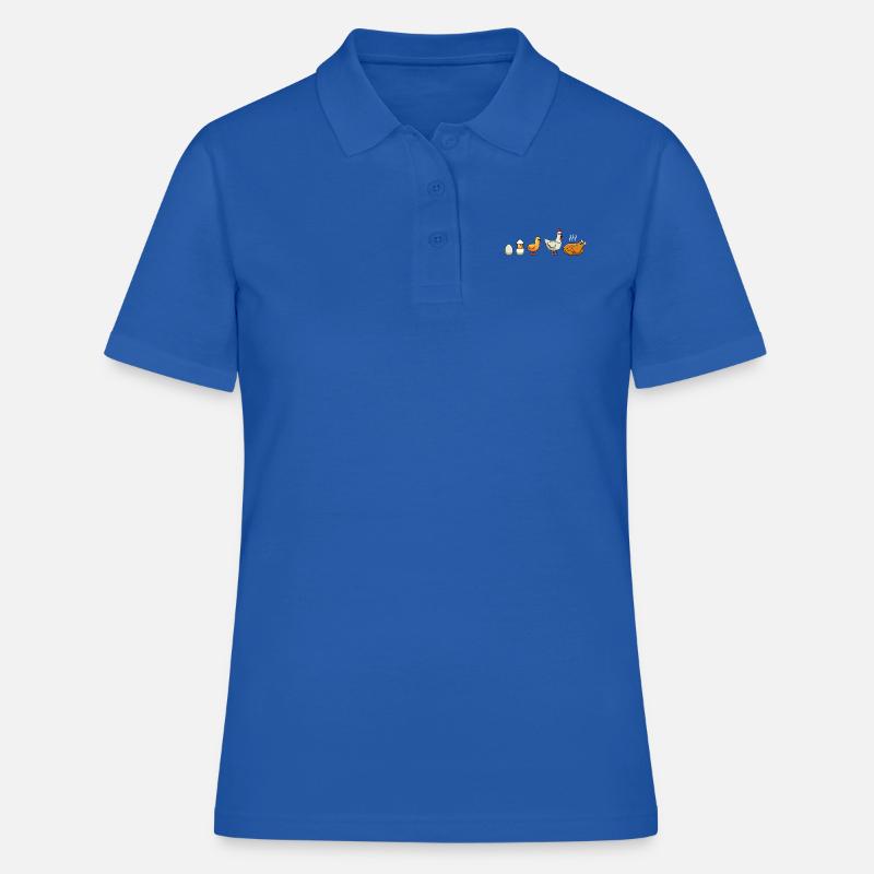Chickens Evolution Chicken Chicken Keeper Chickens - Women's Polo Shirt - royal blue