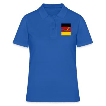Allemagne Pride Christopher Street Day - Polo Femme - bleu royal - Devant - Ailine (174cm)