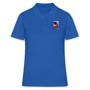 Geisha Cyber Chic - Polo Femme - bleu royal - Devant - Ailine (174cm)