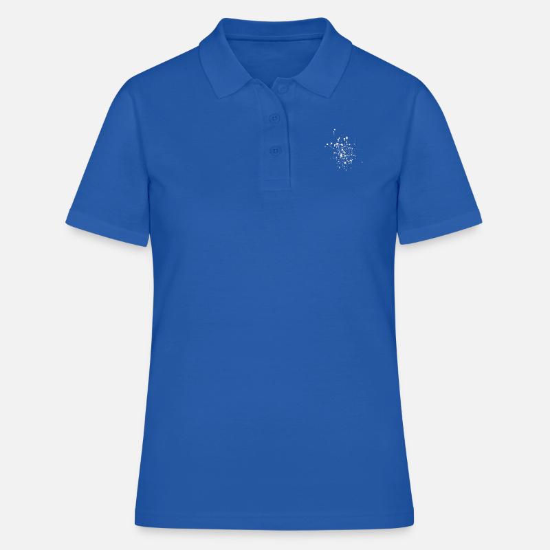 Splatter blob gift idea paint pattern swab - Women's Polo Shirt - royal blue