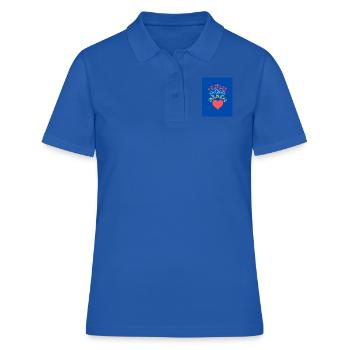 Jésus - Polo Femme - bleu royal - Devant - Ailine (174cm)