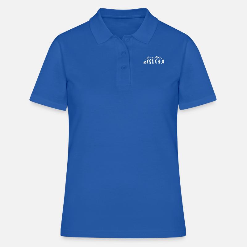 Human evolution mountaineering - Women's Polo Shirt - royal blue