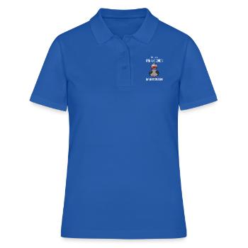 Got up this morning because there was no worm - Women's Polo Shirt - royal blue - Front - Ailine (174cm)