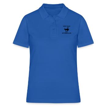 KEEP CALM Mangez Bitterballen Multi Color Vector - Polo Femme - bleu royal - Devant - Ailine (174cm)
