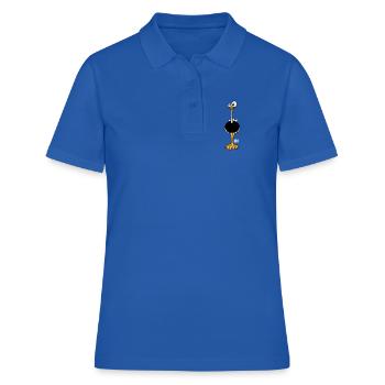 Strauß - Frauen Polo Shirt - Royalblau - Vorne - Ailine (174cm)