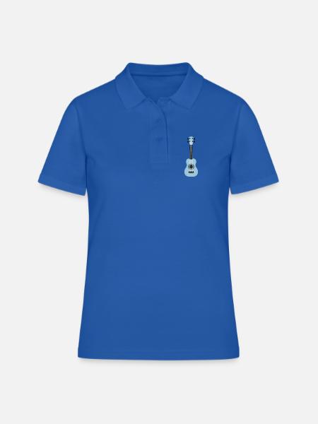 ukulélé - Polo Femme - bleu royal