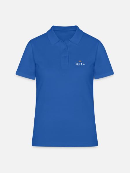 Logo original de la famille Metz - Polo Femme - bleu royal