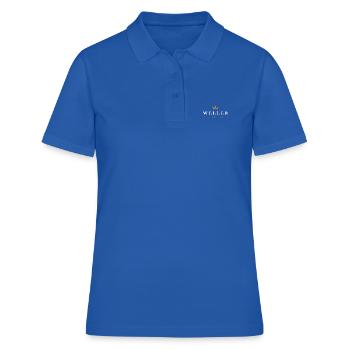 Logo original de la famille Weller - Polo Femme - bleu royal - Devant - Ailine (174cm)