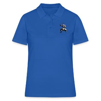 Moine Shaolin - Arts Martiaux Sticker - Polo Femme - bleu royal - Devant - Ailine (174cm)