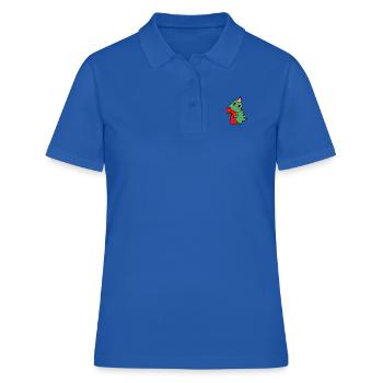Dino Geburtstag Eins - Frauen Polo Shirt - Royalblau - Vorne - Ailine (174cm)