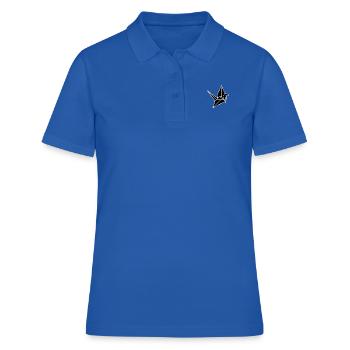 Grue en origami - Polo Femme - bleu royal - Devant - Ailine (174cm)