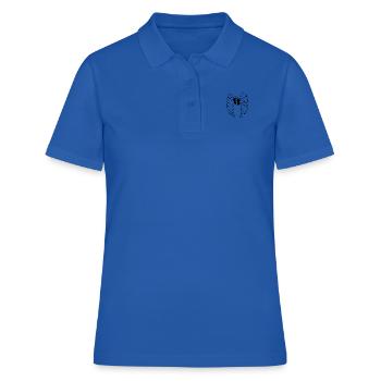 Ailes de pieds de bébé - Polo Femme - bleu royal - Devant - Ailine (174cm)