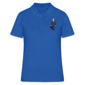 Dag Hammarskjöld - Polo Femme - bleu royal - Devant - Ailine (174cm)