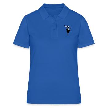 Moine Shaolin - Arts Martiaux Sticker - Polo Femme - bleu royal - Devant - Ailine (174cm)
