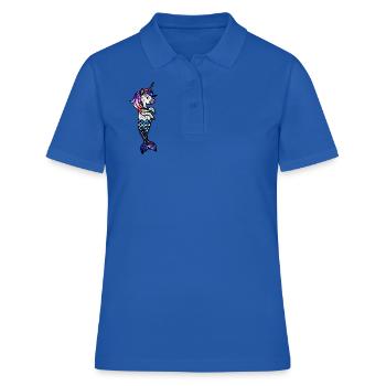 Cosmic Sea Unicorn - Women's Polo Shirt - royal blue - Front - Ailine (174cm)