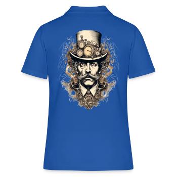 Steampunk Gentleman avec des montres - Polo Femme - bleu royal - Dos - Ailine (174cm)